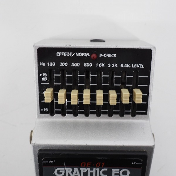 実際に弊社で買取させて頂いたMAXON/マクソン GE-01 GRAPHIC EQ グラフィックイコライザー エフェクター【動作確認済）の画像 1枚目
