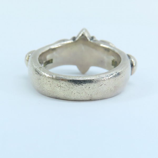 実際に弊社で買取させて頂いたLSD/ラウドスタイルデザイン bloom ブルームリング パヴェダイヤ×グリーンストーン/15号-15.5号の画像 3枚目