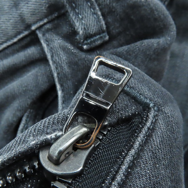 実際に弊社で買取させて頂いたBALMAIN/バルマン 14AW ダメージ加工 バイカーデニム W4HT551B658V/31の画像 8枚目