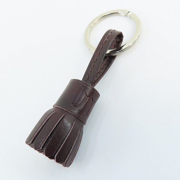 実際に弊社で買取させて頂いた(1)JOHN LOBB/ジョンロブ  POMPOM KEYRING/キーホルダー キーリング バーガンディ
