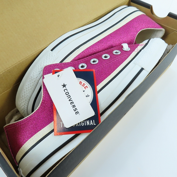実際に弊社で買取させて頂いた【未使用】 CONVERSE/コンバース ALL STAR GLITTER OX/オールスター 1R877/27の画像 7枚目
