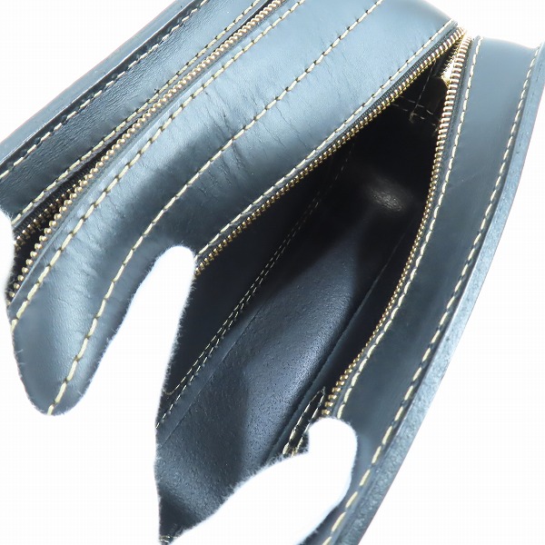 実際に弊社で買取させて頂いたHERZ/ヘルツ レザー セカンドバッグ/クラッチバッグ ブラックの画像 3枚目