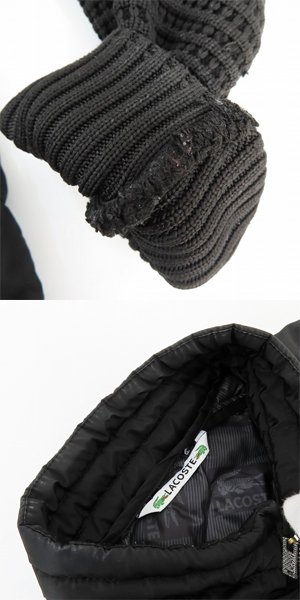 実際に弊社で買取させて頂いたLACOSTE/ラコステ ニット切り替え中綿ジャケット/Lの画像 6枚目