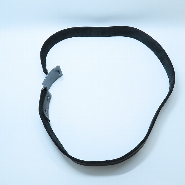 実際に弊社で買取させて頂いたISAMU KATAYAMA BACKLASH/バックラッシュ プレート バックル レザー ベルト ブラックの画像 9枚目