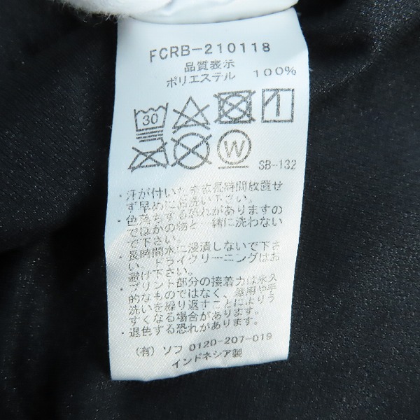 実際に弊社で買取させて頂いたF.C.Real Bristol×GOD SELECTION XXX/エフシーレアルブリストル×ゴットセレクショントリプルエックス 半袖T/FCRB-210118/XLの画像 3枚目