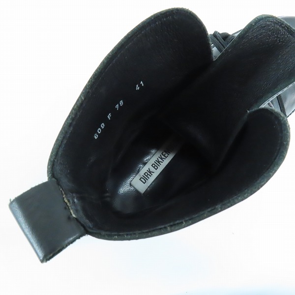 実際に弊社で買取させて頂いたDIRK BIKKEMBERGS/ダークビッケンバーグ レザーワイヤーブーツ 609 F 78/41の画像 4枚目