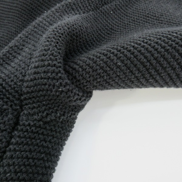 実際に弊社で買取させて頂いたLACOSTE/ラコステ ミリタリーニットカーディガン ブラック AH138EM /5の画像 7枚目