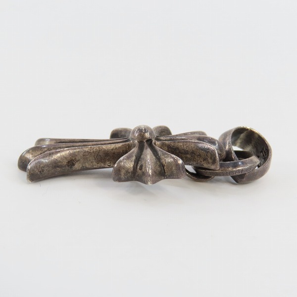 実際に弊社で買取させて頂いたCHROME HEARTS/クロムハーツ CH CRS SML W/BALE スモールCHクロス ペンダントw/プレーンベイルの画像 3枚目