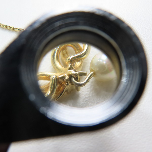 実際に弊社で買取させて頂いたChristian Dior/クリスチャンディオール パールドロップ ネックレス の画像 7枚目