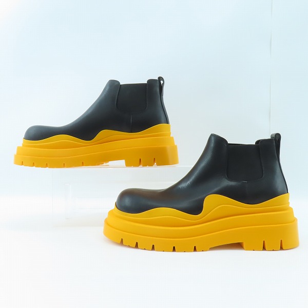 実際に弊社で買取させて頂いたBOTTEGA VENETA/ボッテガヴェネタ タイヤアンクル サイドゴア チェルシーブーツ/43の画像 3枚目