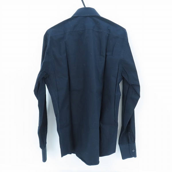実際に弊社で買取させて頂いたGUCCI/グッチ 長袖シャツ ダークネイビー/38の画像 1枚目