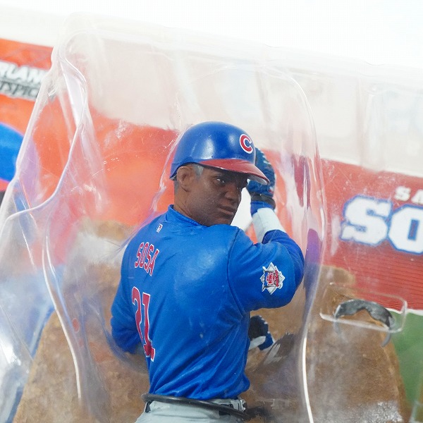 実際に弊社で買取させて頂いた【未開封】McFARLANE TOYS/マクファーレントイズ シカゴ・カブス #21 SAMMY SOSA サミー・ソーサ フィギュア 2点セットの画像 2枚目