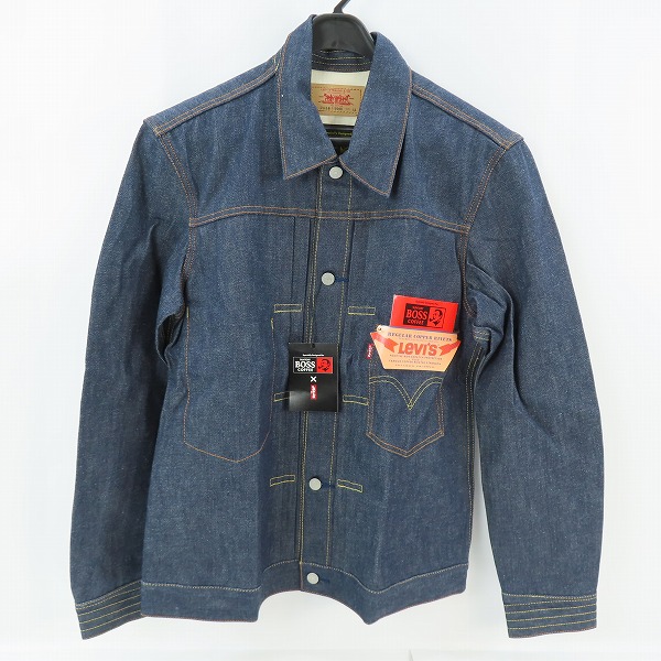 実際に弊社で買取させて頂いた【未使用】LEVIS/リーバイス BOSS懸賞 限定1万着 デニムジャケット/Gジャン BOSSJ-2003/LL