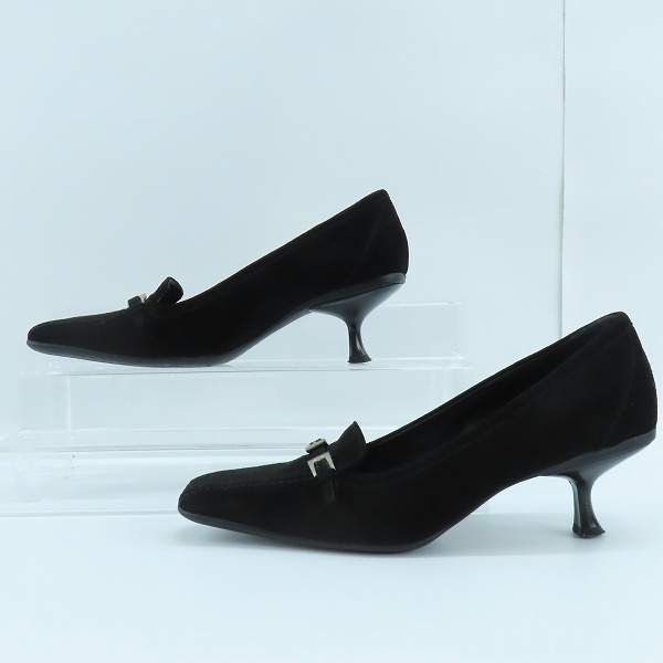 実際に弊社で買取させて頂いたPRADA/プラダ パンプス ブラック 36の画像 3枚目