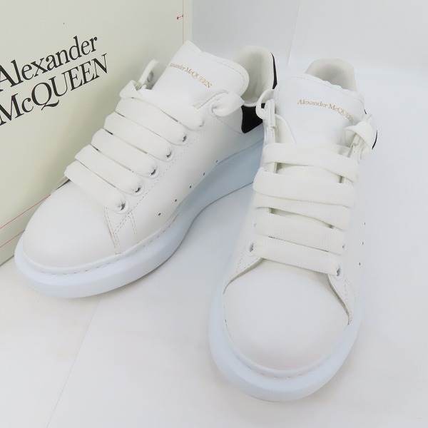 実際に弊社で買取させて頂いたAlexander McQueen/アレキサンダーマックイーン レザーオーバーサイズドスニーカー スニーカー ホワイト 553770/38E