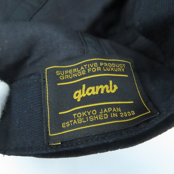 実際に弊社で買取させて頂いたglamb/グラム Gypsylust刺繍 スエード ロゴ キャップの画像 5枚目