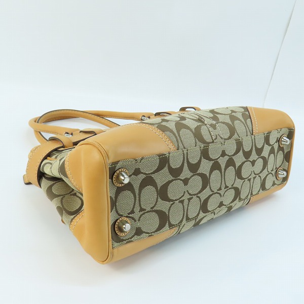 実際に弊社で買取させて頂いたCOACH/コーチ ハンプトンズ ミディアムキャリーオール ハンドバック G0873-F10245の画像 2枚目