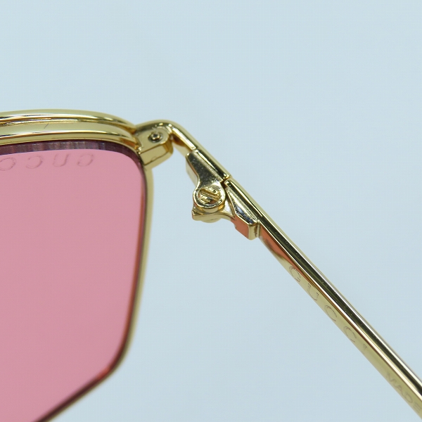 実際に弊社で買取させて頂いたGUCCI/グッチ インターロッキングG サングラス/アイウェア GG0437SA 004の画像 6枚目