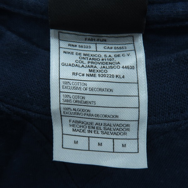 実際に弊社で買取させて頂いたJORDAN/ジョーダン ヴィンテージ/ビンテージ ロゴプリントロングTシャツ Mの画像 3枚目