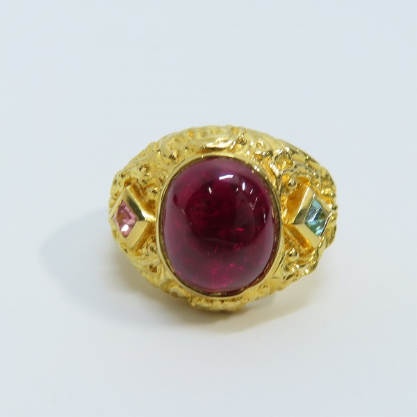 実際に弊社で買取させて頂いたCelia de Flers/セリー デ フレール リバティーン ルビー リング 9号の画像 1枚目