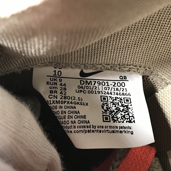 実際に弊社で買取させて頂いた【未使用】NIKE×SACAI×KAWS/ナイキ×サカイ×カウズ BLAZER LOW REED/ブレーザーロー リード DM7901-200/28の画像 5枚目