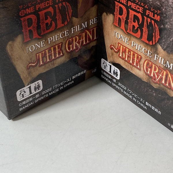 実際に弊社で買取させて頂いた【未開封】バンダイスピリッツ ONE PIECE/ワンピース  FILM RED DXF THE GRANDLINE MEN/LADY ウタ/シャンクス 2点セットの画像 5枚目