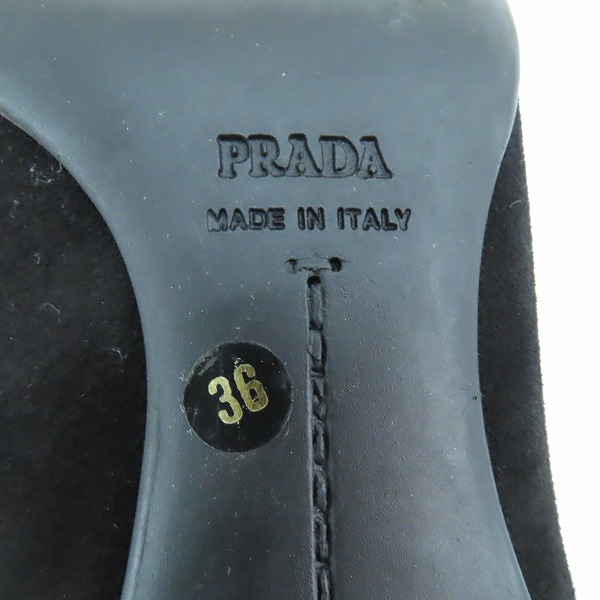 実際に弊社で買取させて頂いたPRADA/プラダ パンプス ブラック 36の画像 5枚目