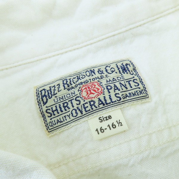 実際に弊社で買取させて頂いたBUZZ RICKSON’S/バズリクソンズ WHITE CHAMBRAY WORK SHIRT シャンブレーワークシャツ BR25996/16-16.5の画像 2枚目