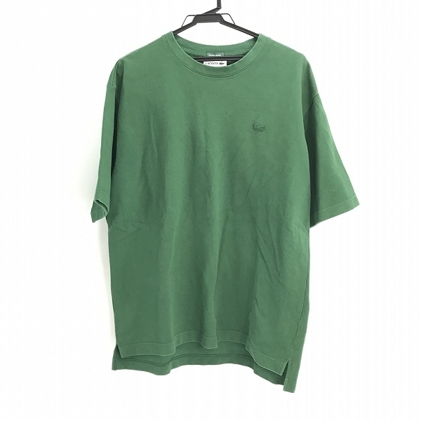 実際に弊社で買取させて頂いたLACOSTE/ラコステ JOURNAL STANDARD relume 別注 鹿の子 半袖Tシャツ グリーン TH163PL /L