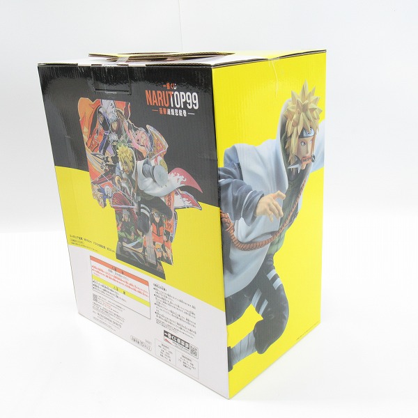実際に弊社で買取させて頂いた【未開封】一番くじ ナルト NARUTOP99 豪華絢爛忍絵巻 B賞 波風ミナト フィギュア 岸本斉史描き下ろしイラスト背景パネル付属の画像 2枚目