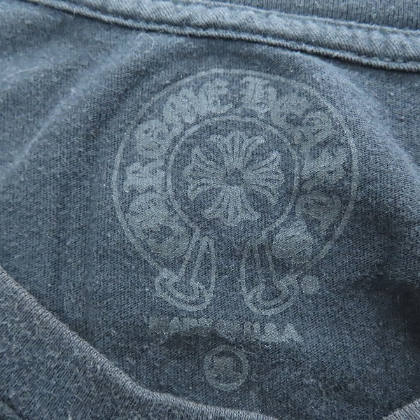 実際に弊社で買取させて頂いたCHROME HEARTS/クロムハーツ セメタリ―クロス トップス ロングＴシャツ コットン/XLの画像 2枚目