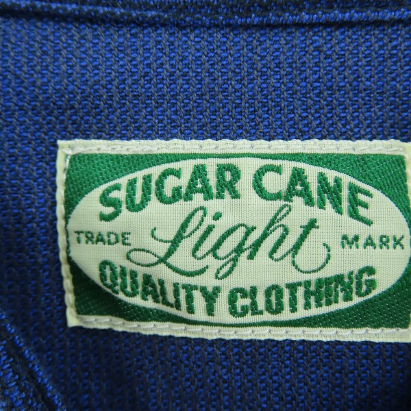 実際に弊社で買取させて頂いた【未使用】 SUGAR CANE Light/シュガーケーンライト JEAN CORD WORK SHIRT/ジーンコードワークシャツ ネイビー SC36928/Mの画像 2枚目