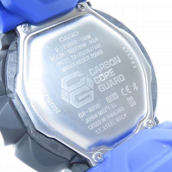 実際に弊社で買取させて頂いたG-SHOCK/G-ショック GRAVITYMASTER/グラビティマスター GR-B200-1A2JFの画像 3枚目