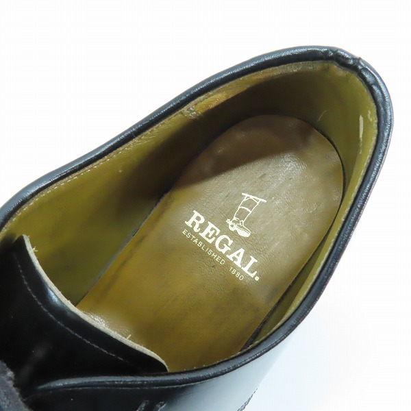 実際に弊社で買取させて頂いたREGAL/リーガル プレーントゥ レザーシューズ/ビジネスシューズ 2504/25.5の画像 4枚目