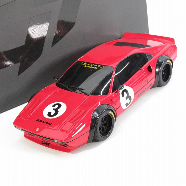実際に弊社で買取させて頂いたGT SPIRIT/GTスピリット 1/18 フェラーリ  308 GTB LB Works/リバティーウォーク レッド LIMITED EDITION ミニカー