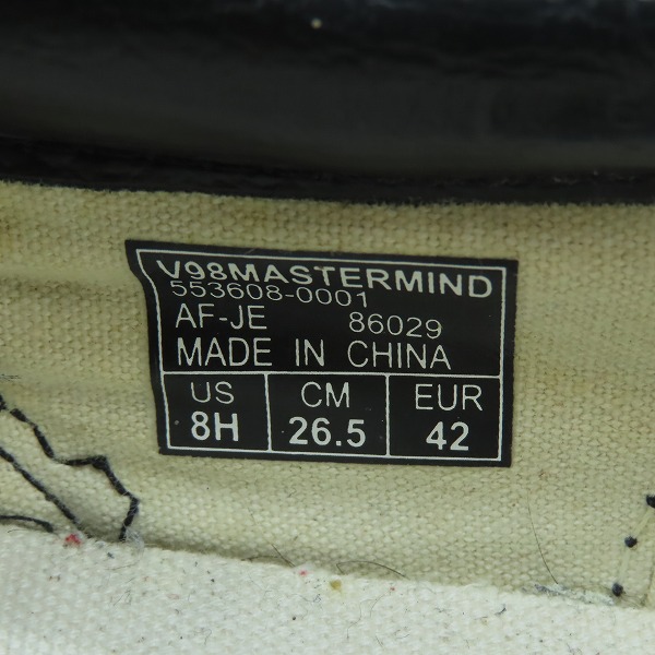 実際に弊社で買取させて頂いたVANS × MASTERMIND JAPAN/バンズ × マスターマインド スリッポン 553608-0001/26.5の画像 5枚目