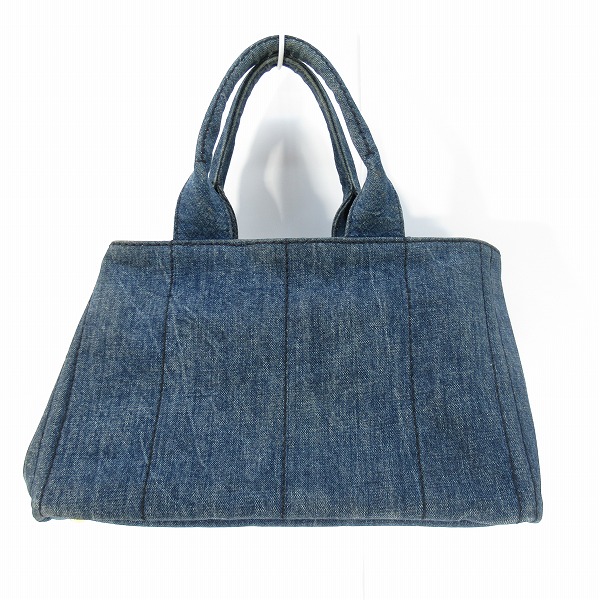 実際に弊社で買取させて頂いたPRADA/プラダ カナパ デニム バンド/トートバッグ B1877Bの画像 1枚目