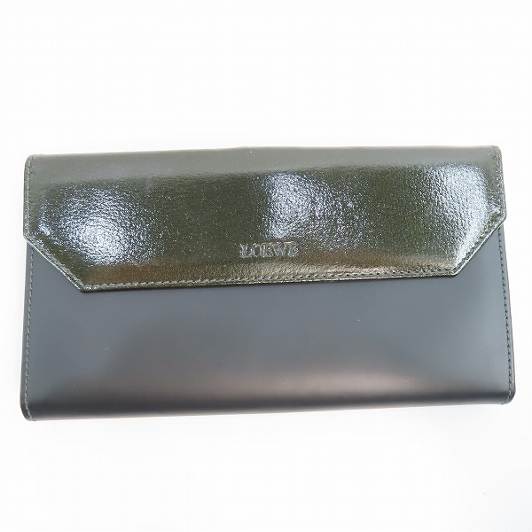 実際に弊社で買取させて頂いたLOEWE/ロエベ 二つ折り長財布 