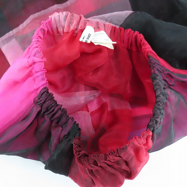 実際に弊社で買取させて頂いたJUNYA WATANABE COMME des GARCONS/ジュンヤワタナベ コムデギャルソン カラー切替スカート JS-04030の画像 5枚目