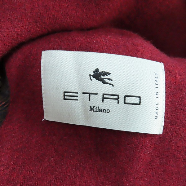 実際に弊社で買取させて頂いた【JPタグ】ETRO/エトロ 2022年製 タイガープリント ジップダッフルコート 1C3697904/Mの画像 3枚目