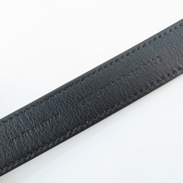 実際に弊社で買取させて頂いたSAINT LAURENT/サンローラン レザーベルト BLK/GRZ479388の画像 2枚目