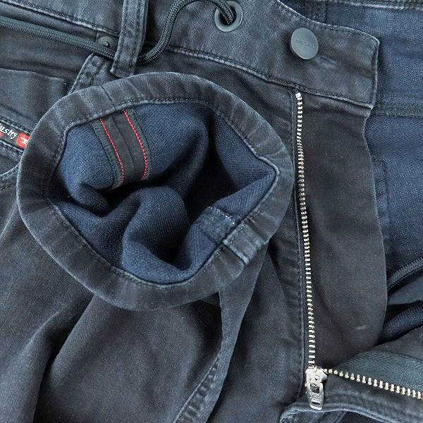 実際に弊社で買取させて頂いたDIESEL/ディーゼル ロゴ サイドライン ジョグジーンズ KROOLEY-X-SP1-NE/30の画像 3枚目