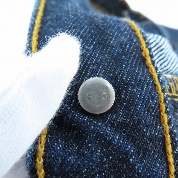 実際に弊社で買取させて頂いたLEVIS/リーバイス ヴィンテージ復刻  501 553刻印 ボタンフライ デニムパンツ/ジーンズ W34L32の画像 7枚目