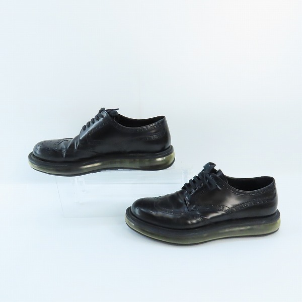 実際に弊社で買取させて頂いた【観賞用】PRADA/プラダ ウイングチップ エアソール レザー シューズ 2EE 098/8の画像 3枚目