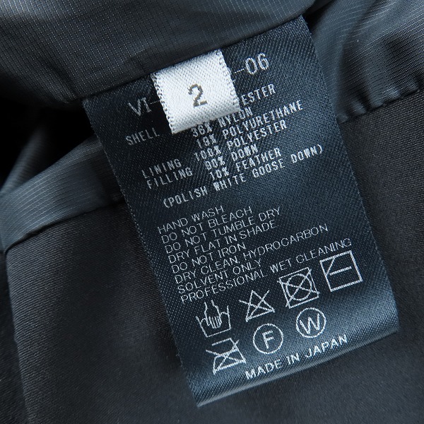 実際に弊社で買取させて頂いたThe Viridi-anne/ザヴィリジアン ハイネック ダウンジャケット ブルゾン VI-FR-002-06/2の画像 3枚目