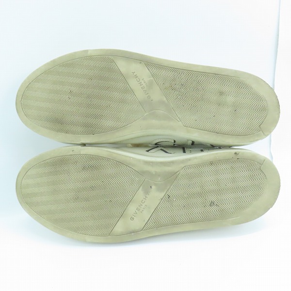 実際に弊社で買取させて頂いたGIVENCHY/ジバンシィ ロゴパッチ ローカットスニーカー DN0148/43の画像 2枚目