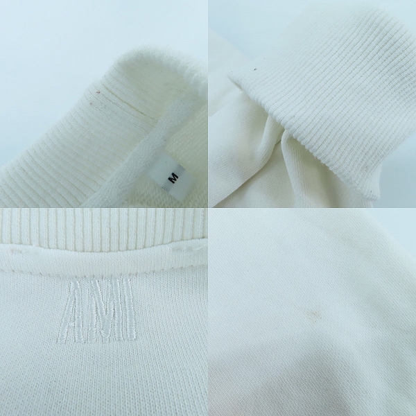 実際に弊社で買取させて頂いたami alexandre mattiussi/アミ アレクサンドルマテュッシ ハート刺繍 トレーナー E21HJ128.726/Mの画像 7枚目