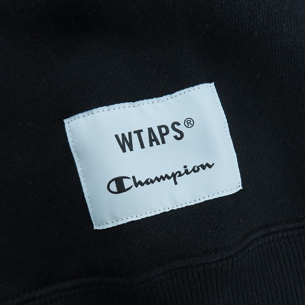 実際に弊社で買取させて頂いたWTAPS ×Champion/ダブルタップス×チャンピオン クルーネック スウェットシャツ C8-X016/XLの画像 8枚目