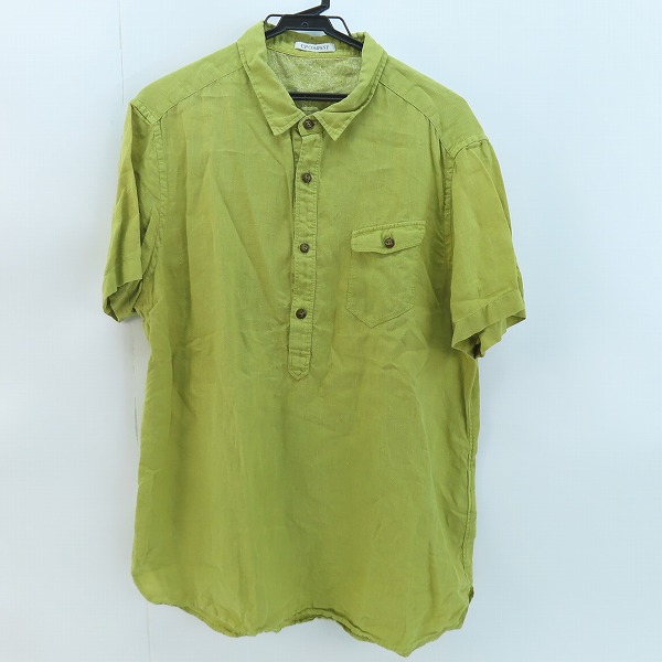 実際に弊社で買取させて頂いたC.P COMPANY/シーピーカンパニー リネン プルオーバー半袖シャツ XL
