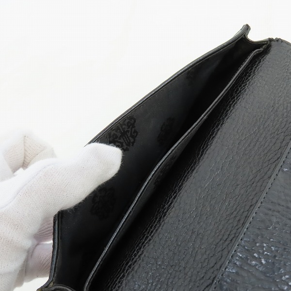 実際に弊社で買取させて頂いたCHROME HEARTS/クロムハーツ シングルフォールド ロングウォレット チップスコーナー の画像 5枚目